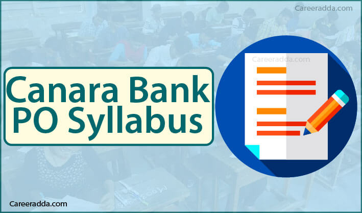 Canara Bank Po Syllabus