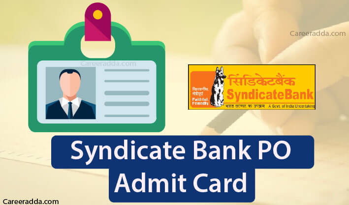 Syndicate Bank PO Admit Card